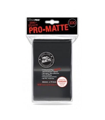 Ultra Pro fundas Pro Matte negras 100 fundas de juego